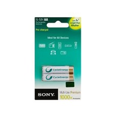 Pilas Sony Recargables AAA x 2 900